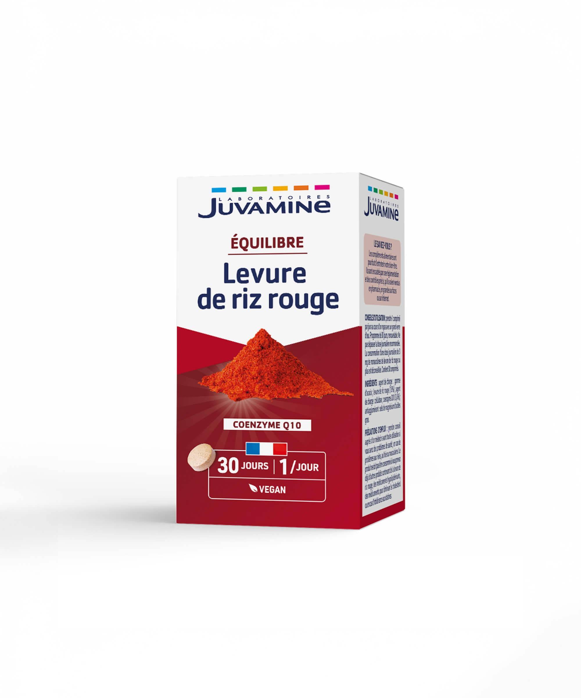 Levure de Riz Rouge Coenzyme Q10 - Équilibre 30 comprimés | Juvamine