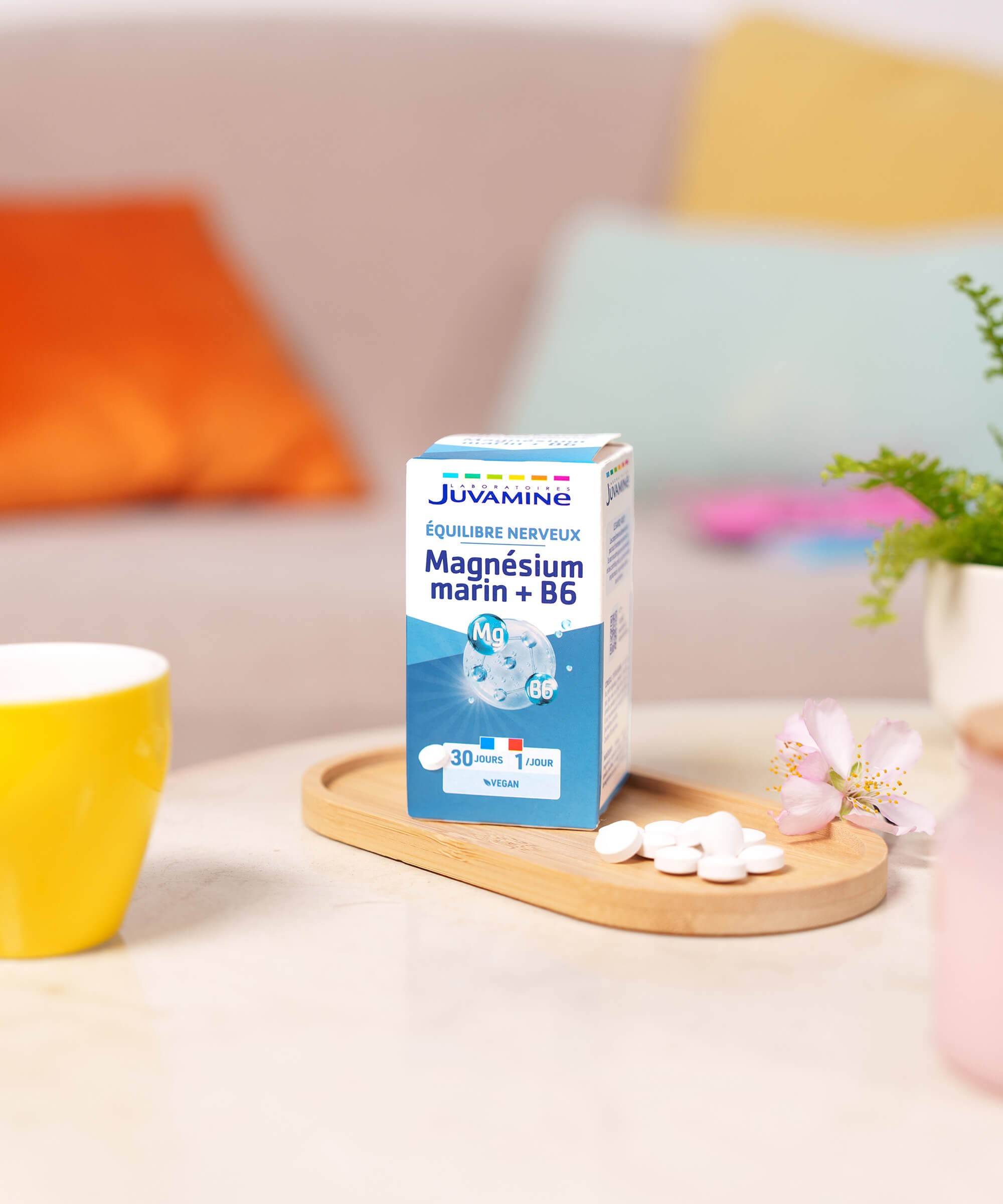 Magnésium Marin + Vitamine B6 - Équilibre - Comprimés | Juvamine